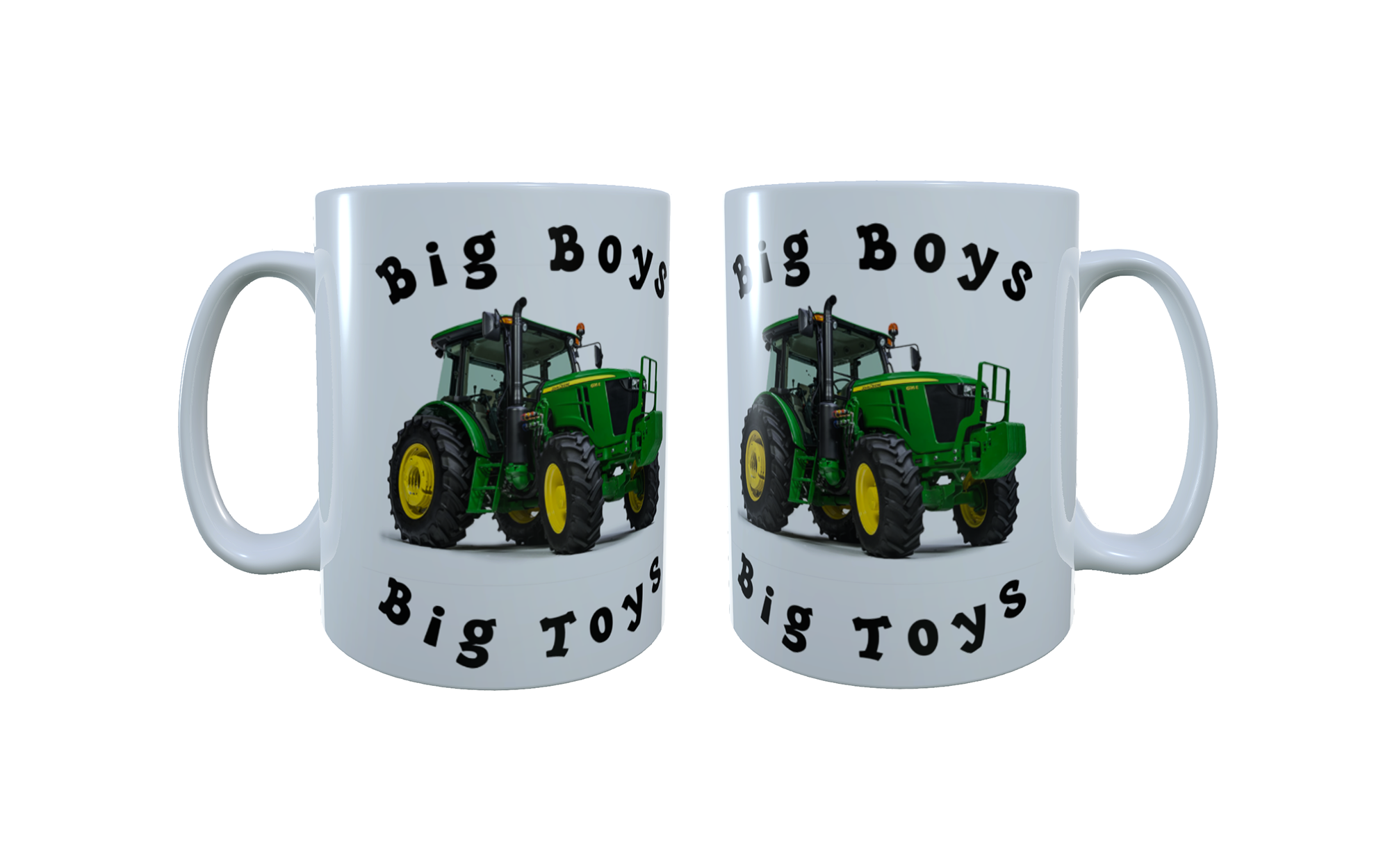 Green Tractor Ceramic Mug - Big Boys Big Toys, Tractor Coffee